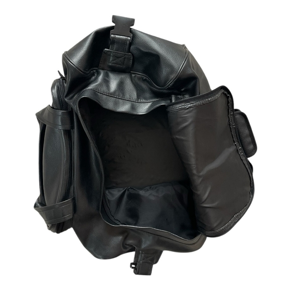 Ron Brugal Vintage Duffel Bag Black Sport Gym Bag Carry On Bag Shoulder Bag - Picture 4 of 6